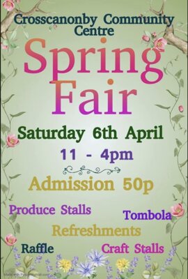 Image of Crosscanonby Community Centre Spring Fair!